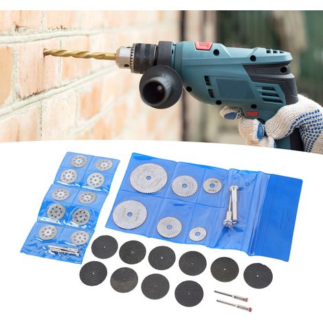 Kit d'accessoires pour perceuse électrique, lame de scie à grande vitesse, lame de coupe diamantée HSS, lame de coupe pour résine, lame de coupe circulaire (6+2) (1/5)