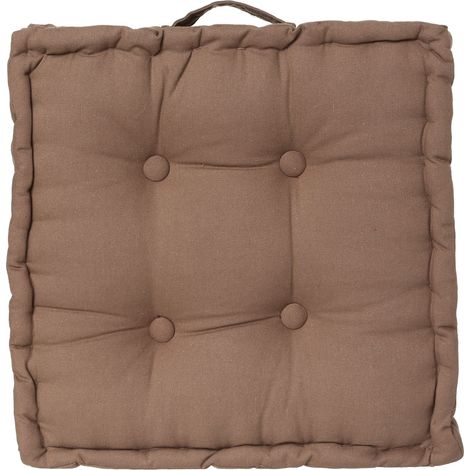 Atmosphera – Coussin de sol 40 x 40 cm – Rembourrage 100% coton – Confort optimal pour intérieur et extérieur – Style moderne
