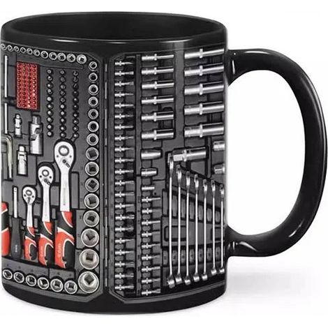 Tasse/Gobelet en céramique - G - 325 ml (Boîte à outils du mécanicien)