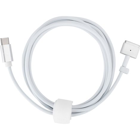 Weißes T-förmiges Power Delivery Typ-C Schnellladekabel für Laptops (1/5)
