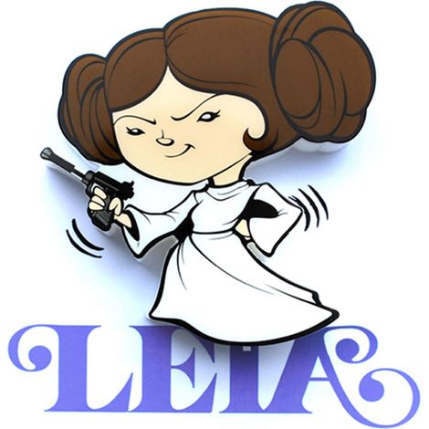 Lampara 3D Light FX mini Leia Star Wars (1/3)