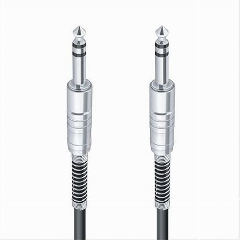 Trade Shop - Cable De Conexión 2 6.5mm 6,8 Mt Jack 1,8 Mt Micrófono De Audio Estéreo Cable-06 - (1/2)