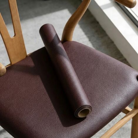 Ensemble de trois pièces - (Marron foncé, 30X300cm) Autocollants en cuir artificiel résistants à l'usure, imperméables et auto-adhésifs, peuvent être coupés à la taille voulue. (1/5)