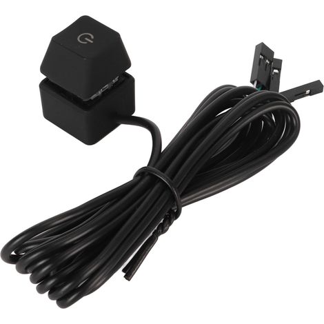 Interrupteur PC mécanique RGB avec bouton externe, câble d'alimentation 2 m pour tour de bureau. (1/5)