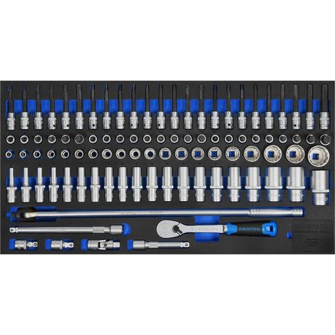 Gamme de chariots d'atelier SW-Stahl Z3011-12, clé à douille 1/2', cliquet, 95 pièces, inserts pour chariot à outils, équipement d'atelier professionnel, insert à outils pour véhicules, inserts pour c