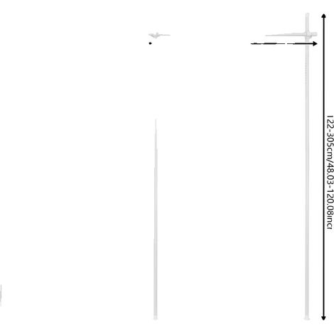 Biombo plegable, altura regulable, diseño independiente, blanco. (1/2)