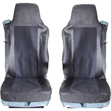 Sitzbezug/Polsterung aus Stoff und Leder für MERCEDES AXOR, ATEGO, ACTROS, schwarz