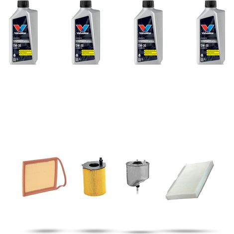 Kit tagliando 4 FILTRI e 4L OLIO compatibile con Citroen Ds4 1.6 hdi 68kw dal 2011 (1/5)