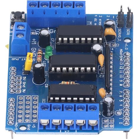 Carte de commande de moteur CC L293D, module d'extension pour moteur pas à pas compatible avec Duemilanove