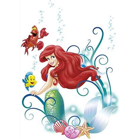 Wandtattoo - Arielle - Größe 50 x 70 cm - Komar, Kinderzimmer, Wandaufkleber, Wanddekoration, Wandsticker (1/3)