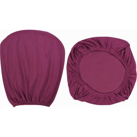 Housse de fauteuil de bureau, violette, housse élastique de protection pour chaise, textile doux, bureau et télétravail (1/5)