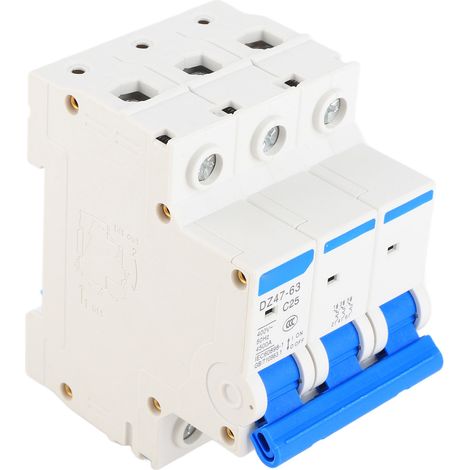 DZ47‑Disjoncteur différentiel miniature 63 C25 3P 25A 400V (1/5)