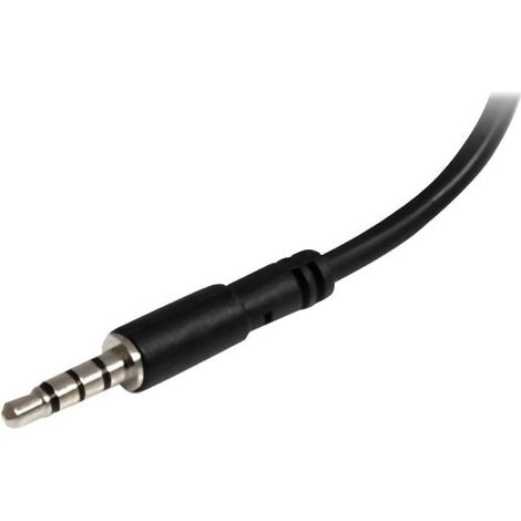 StarTech.com Adaptateur Casque avec microphone Mini-Jack 3.5mm 4 broches vers Connecteurs séparés Casque et microphone - M vers 2xH (1/3)