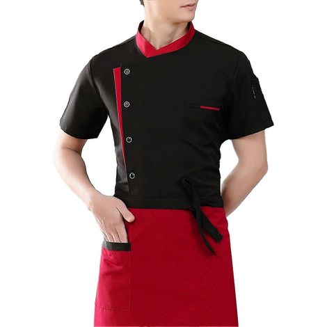 Ensemble pour personnel de cuisine – Col montant respirant avec tablier (1/5)