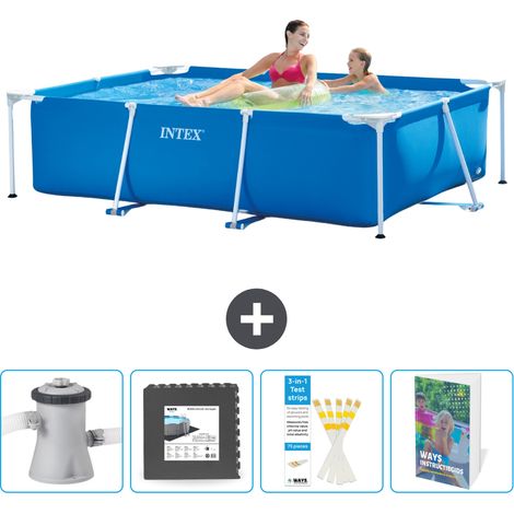 Intex Piscina con struttura Rettangolare - 220x150x60 cm - 7-pezzi  SCB131 (1/4)