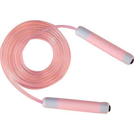 Corde à sauter lumineuse légère portable haute résistance durable pour adultes et enfants rose pêche clair (1/5)