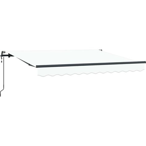 Maison Exclusive - Auvent Rétractable Blanc 250 x 200 cm tissu
