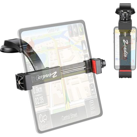 Support de téléphone pour Voiture, Support de téléphone de Voiture avec Support de trépied pour Tablette, Convient à Tous Les téléphones, tablettes et Voitures (1/5)