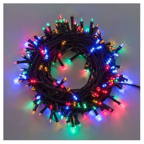 Luci Di Natale Catena Lineare 160 Led Multicolore 11,5mt con 8 Giochi Luce (1/3)