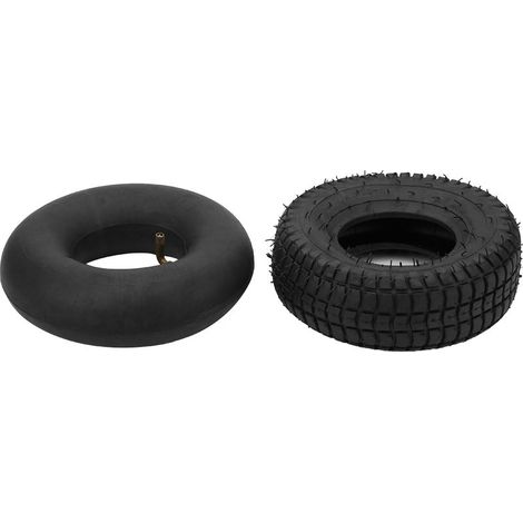 Pneu extérieur robuste noir 9x3.50-4 avec chambre à air pour trottinette électrique (1/5)