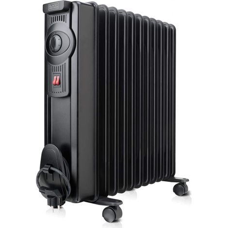 Black+Decker BXRA2000E Radiateur à Huile Noir 2000W (1/5)