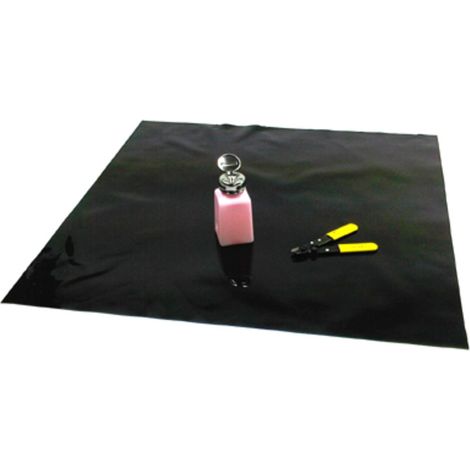 Nappe en laque, env. 65 x 65 cm, noire