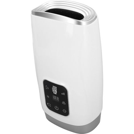 Appareil de massage des mains avec compression thermique, écran LCD, 2 niveaux de vibration, pour le syndrome du canal carpien, l'arthrite et la neuropathie. (1/5)
