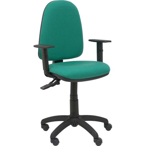 Silla Tribaldos verde esmeralda con brazos regulables (1/5)