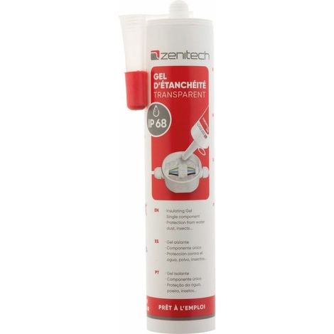Gel mono-composant transparent 300ml – Protection IP68 pour installations électriques en extérieur – Non toxique, sans solvant (1/3)