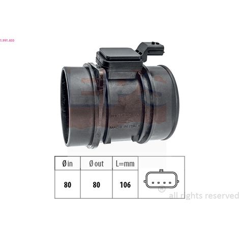 Débitmètre de masse d'air EPS 1.991.450 NISSAN 135110 16580-00Q0B 2505110