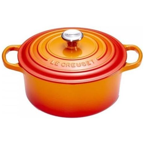 le-creuset Signature cocotte fonte émaillée orange 20 cm