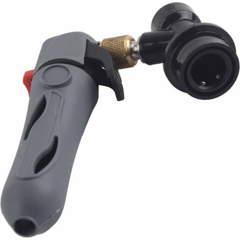Keg-Ladegerät CO2-Injektor Zapfhahn Kugelverschluss für Heimbrau-Sodaventil Grau (1/5)