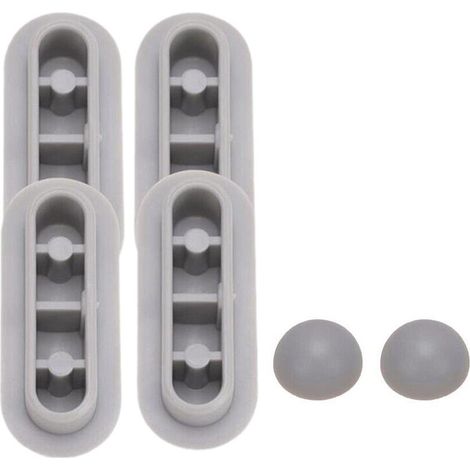 LaBlanc - 4-teiliger Universal-Toilettensitzpuffer, Universal-Stoßdämpfer, Toilettensitzpuffer-Set, Kunststoff-Toilettenstoßfänger-Ersatz