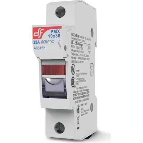Portafusibili DIN RAIL Fusibile 10,3x38mm
