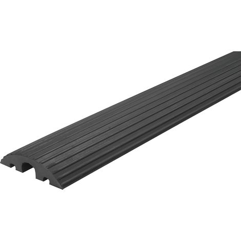 Petite gaine protège-câbles Moravia noire 3 goulottes 1200 x 210 x 65 mm (1/4)