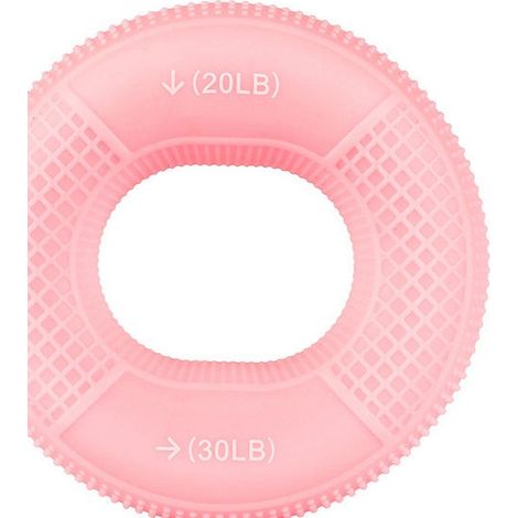 Fafeicy Exercice de main en anneau Anneau d'exercice pour les mains, Portable en Silicone, double electromenager massage Rose (1/5)