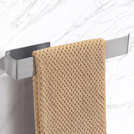 Porte Serviette Mural Auto-AdhéSif sans PerçAge Inoxydable Porte Serviette pour Salle De Bain Et Cuisine 25 cm (1/4)