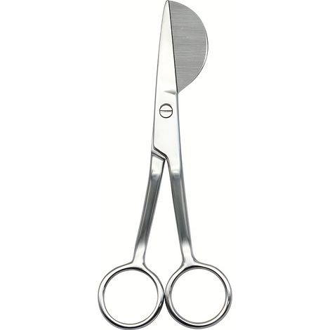 1 paire de ciseaux de tailleur professionnels pour moquette, ciseaux « Pelican Duckbill » en acier inoxydable pour la coupe des poils de moquette et la broderie, gris argenté (1/5)