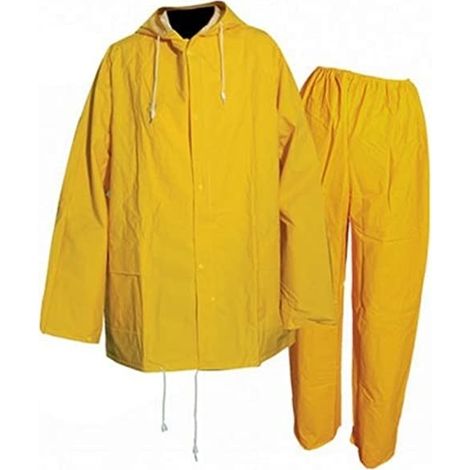 Traje impermeable color amarillo, 2 pzas Talla XL (58 - 120 mm) SILVERLINE 633542 (1/3)