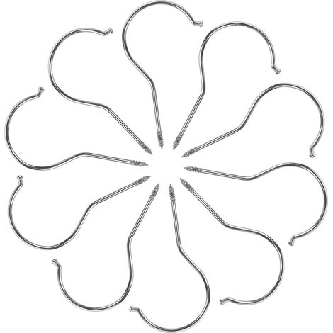 10 crochets plafond - pour plantes - à visser, suspension (1/5)