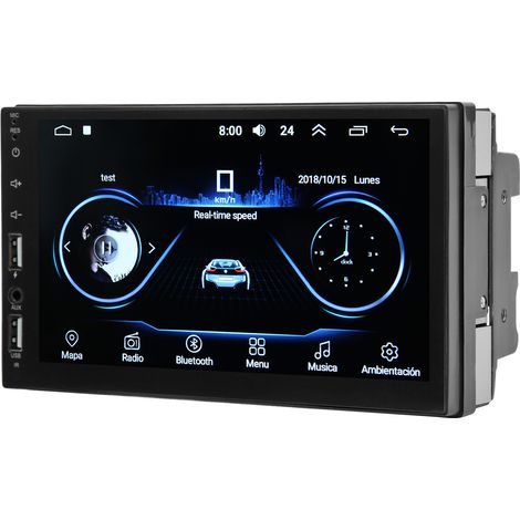 Autoradio 10,1 pouces Bluetooth Multimédia Tactile GPS Navigation Caméra de Recule Compatible Android (1/5)