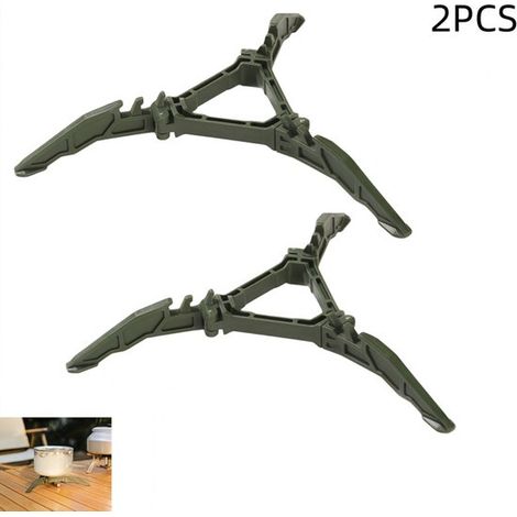 Treppiede in due pezzi per cartucce di gas, stabilizzatore per bombole di gas, stabilizzatore portatile per contenitori di carburante per attività all'aperto, escursionismo e campeggio. (1/5)