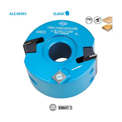 Leman – Porte-outils de toupie D100 – Diamètre d'alésage 30mm – Feuillurage et profilage bois massif – Montage en bout d'arbre