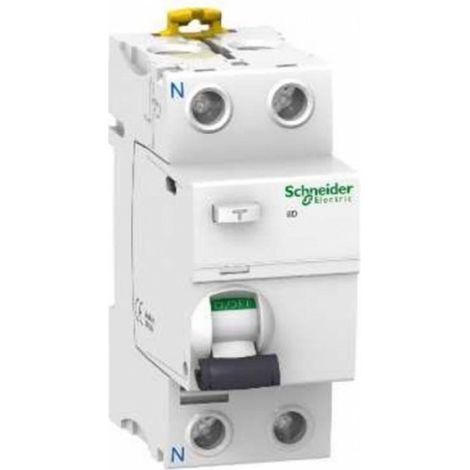 Schneider A9R61240, Interruttore differenziale 2P 40A 30mA, Bianco