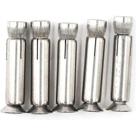 Lot de 5 boulons d'expansion hexagonaux M8 x 70 mm en acier inoxydable 304 (1/5)