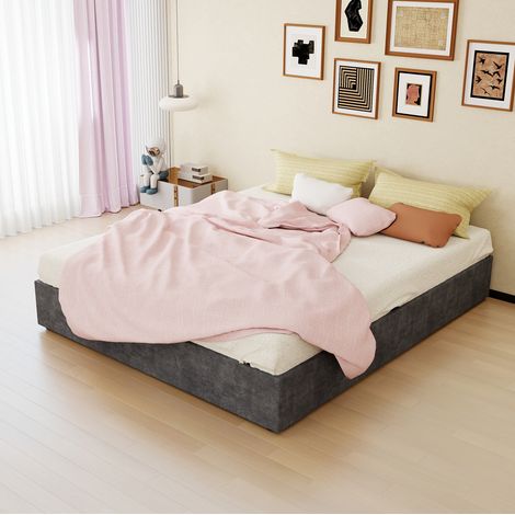 Letto matrimoniale struttura in tessuto 160x200 OKMYHOME (1/5)