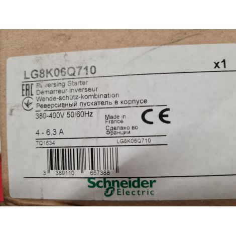 Schneider-Electric LG8K06Q7 DEMARREUR INVERSEUR 4-6,3A , 400V