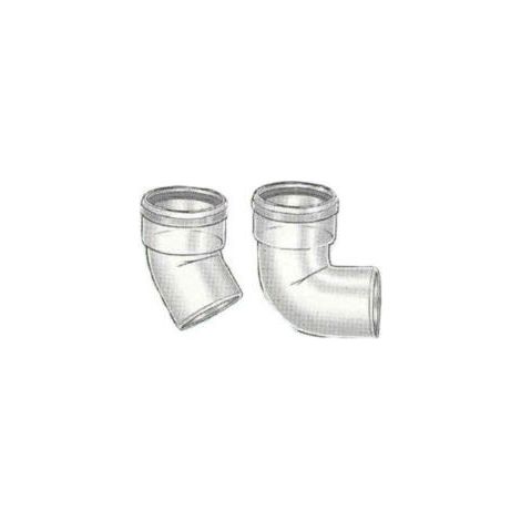 Coude PPTL Ø 125 CHEMILUX SIMPLE PAROI - Coude à 87°