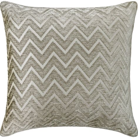 HomeCentric Kissenbezüge, silberfarben, 35,5 x 35,5 cm (2er-Pack), Samt, Fischgrätmuster, geometrisches Design, perfekt für Ostern – Glimmer-Fischgrätmuster (1/5)