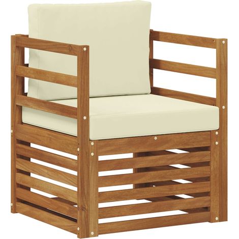 Maison Exclusive - Outdoor-Sofa Massives Akazienholz und Polyeste